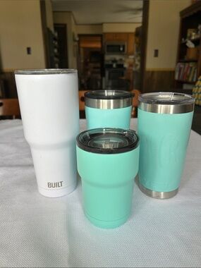 Insulated tumblers with lids - Yeti, Built, Magellan, Ozark Mt